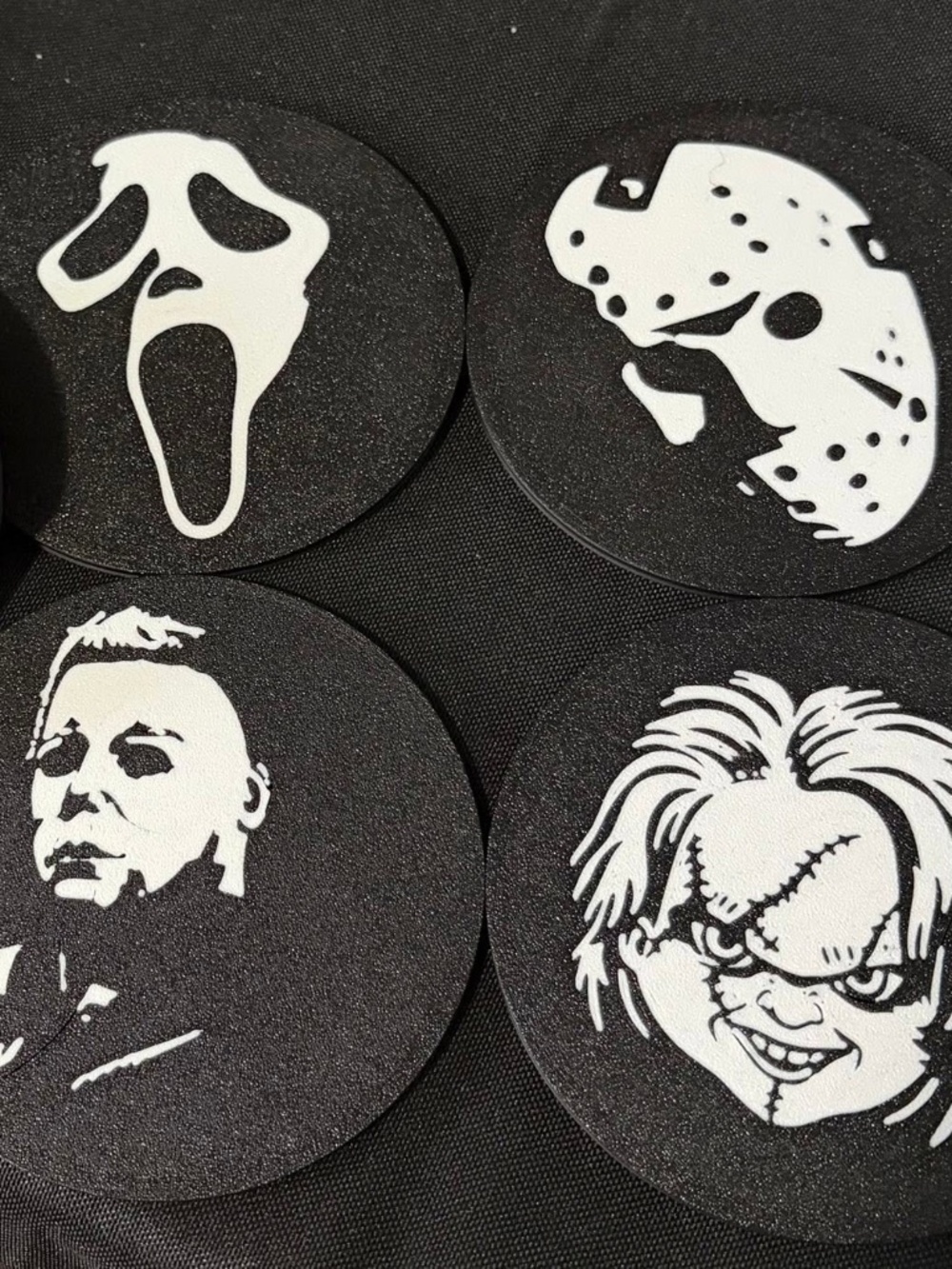 3D printed horror coasters